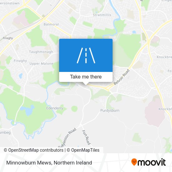 Minnowburn Mews map