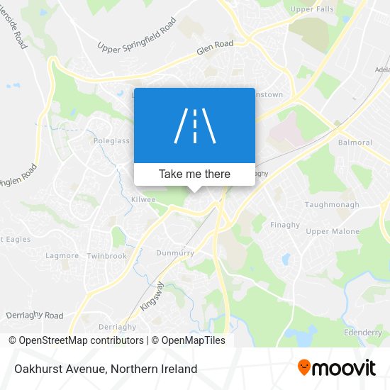 Oakhurst Avenue map