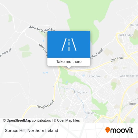 Spruce Hill map