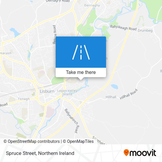 Spruce Street map
