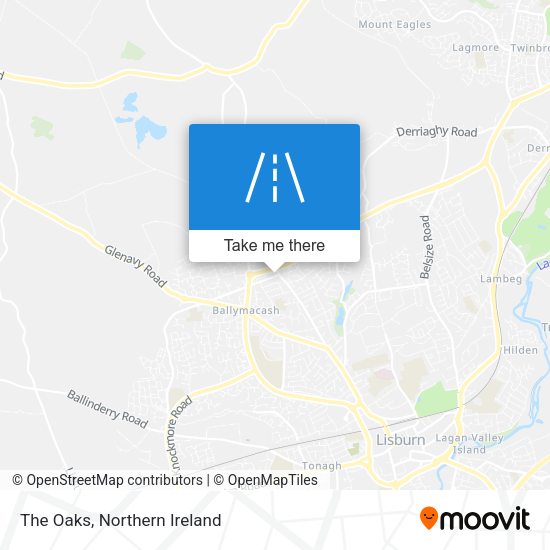 The Oaks map