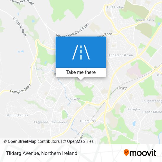 Tildarg Avenue map