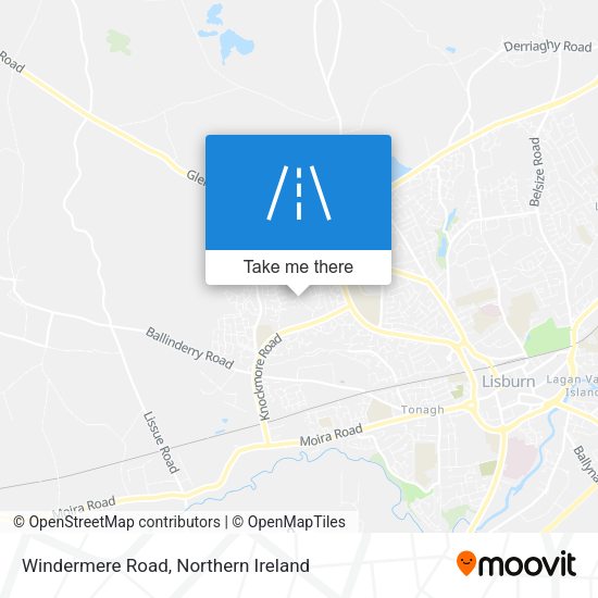 Windermere Road map