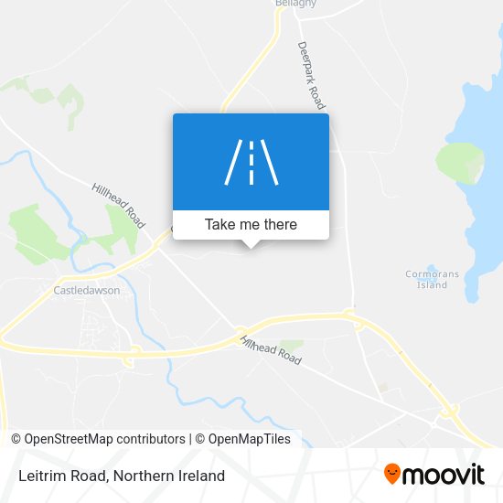 Leitrim Road map