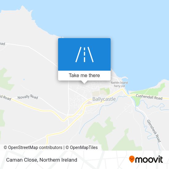 Caman Close map