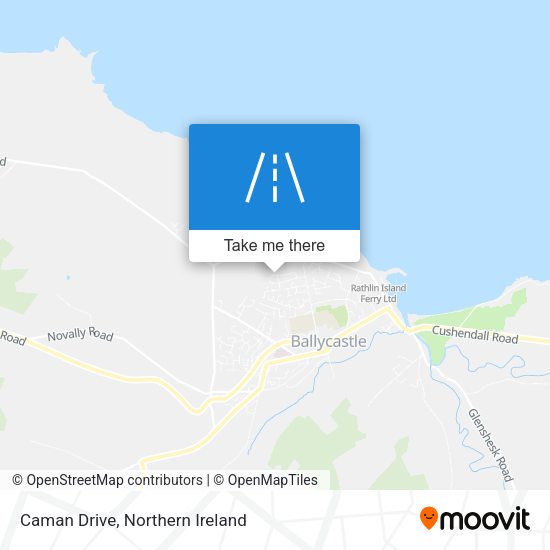 Caman Drive map