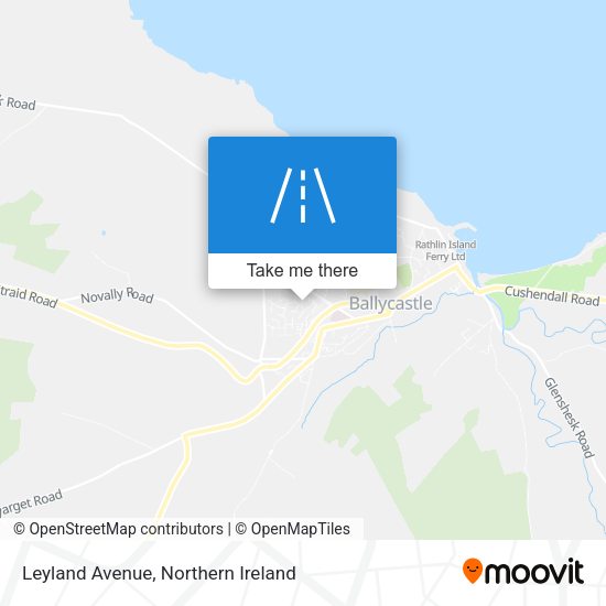 Leyland Avenue map