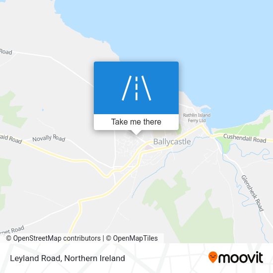 Leyland Road map
