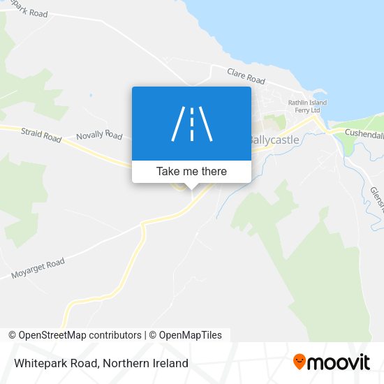 Whitepark Road map