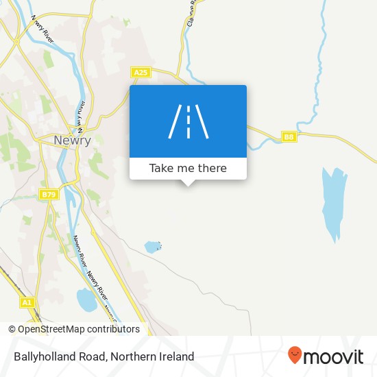 Ballyholland Road map