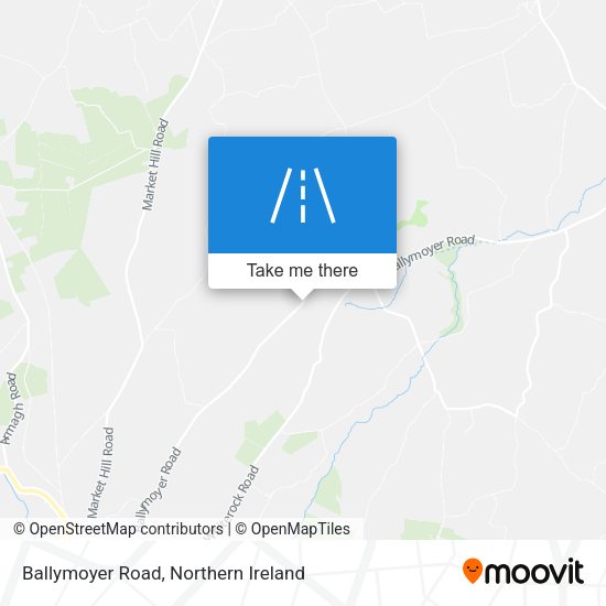 Ballymoyer Road map