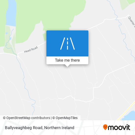 Ballyveaghbeg Road map