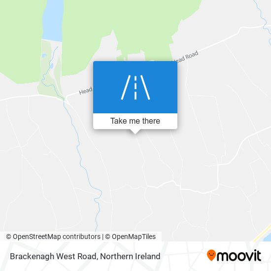 Brackenagh West Road map
