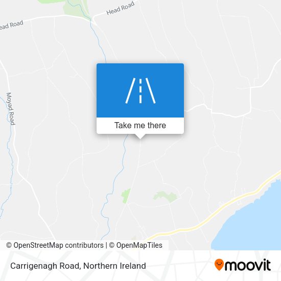 Carrigenagh Road map