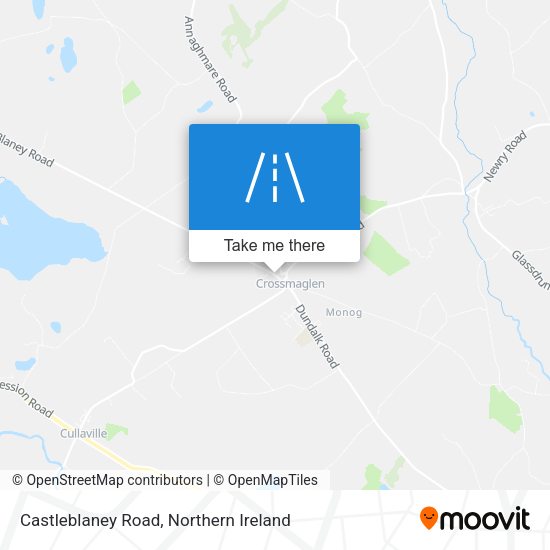 Castleblaney Road map