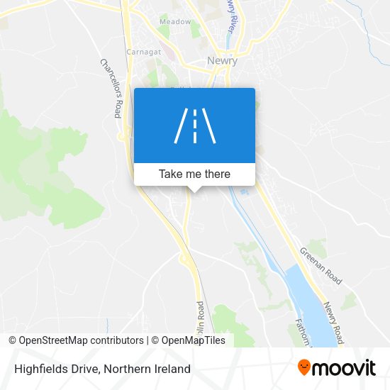 Highfields Drive map