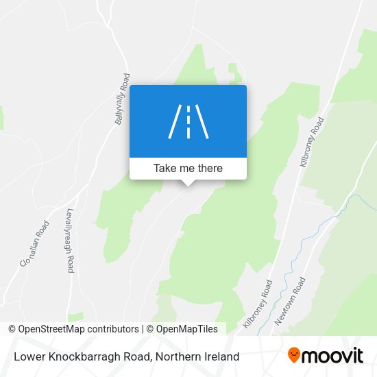 Lower Knockbarragh Road map