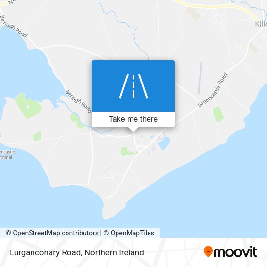 Lurganconary Road map
