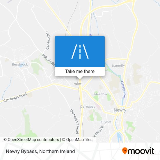 Newry Bypass map