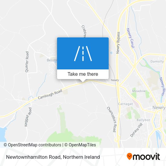 Newtownhamilton Road map