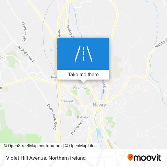 Violet Hill Avenue map