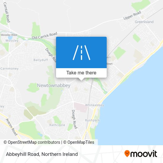 Abbeyhill Road map