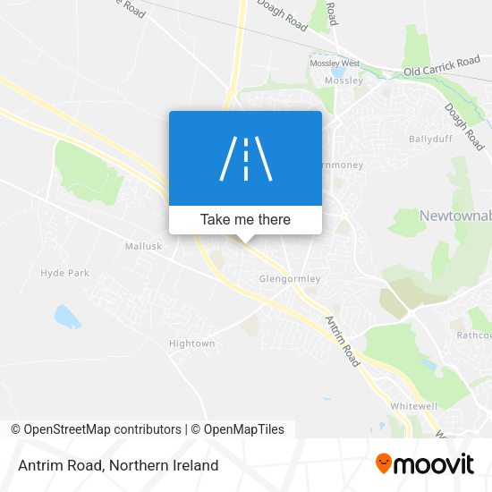 Antrim Road map