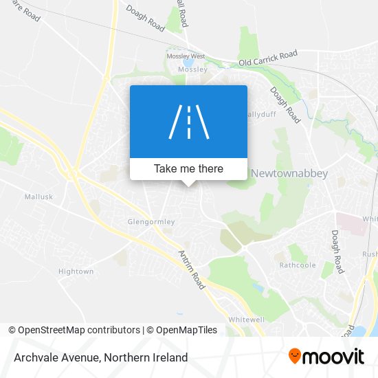 Archvale Avenue map