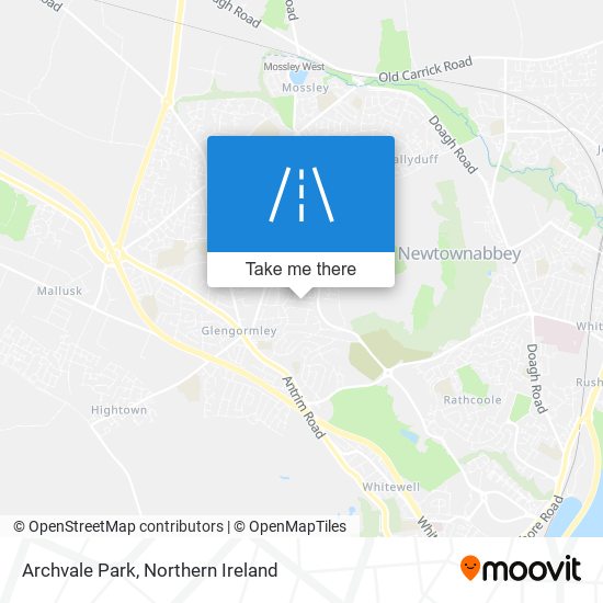 Archvale Park map