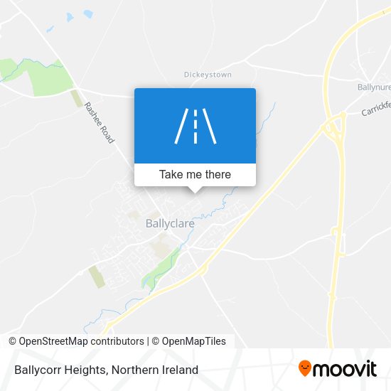Ballycorr Heights map