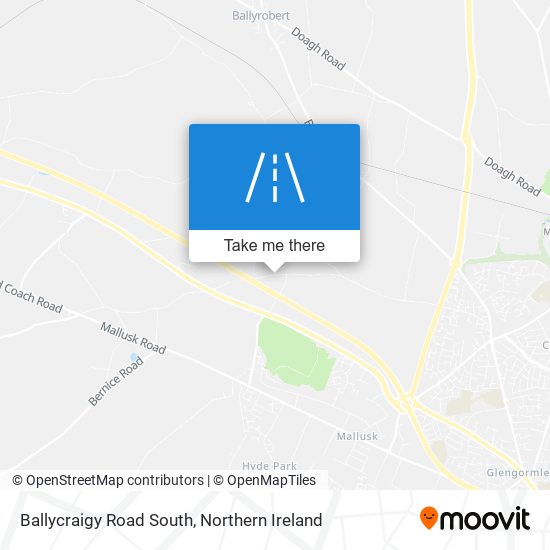 Ballycraigy Road South map
