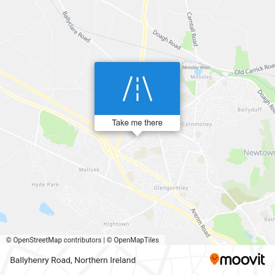 Ballyhenry Road map