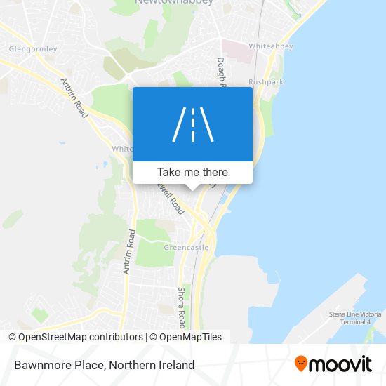 Bawnmore Place map