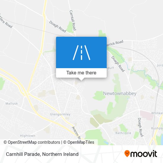 Carnhill Parade map