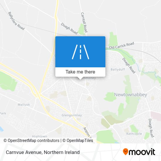 Carnvue Avenue map