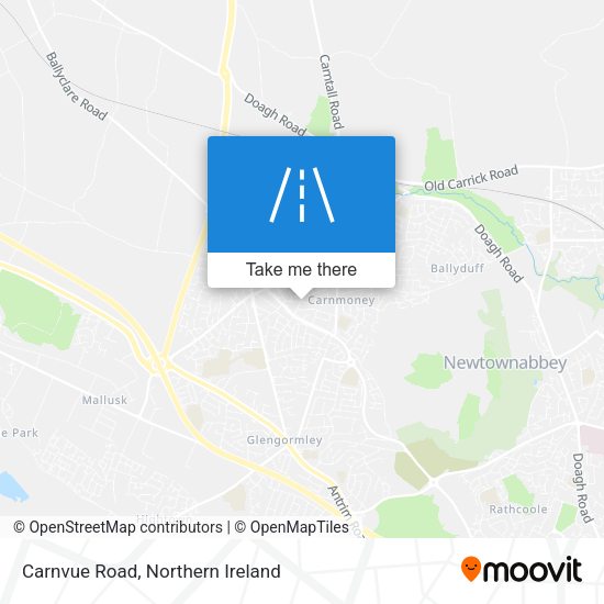 Carnvue Road map