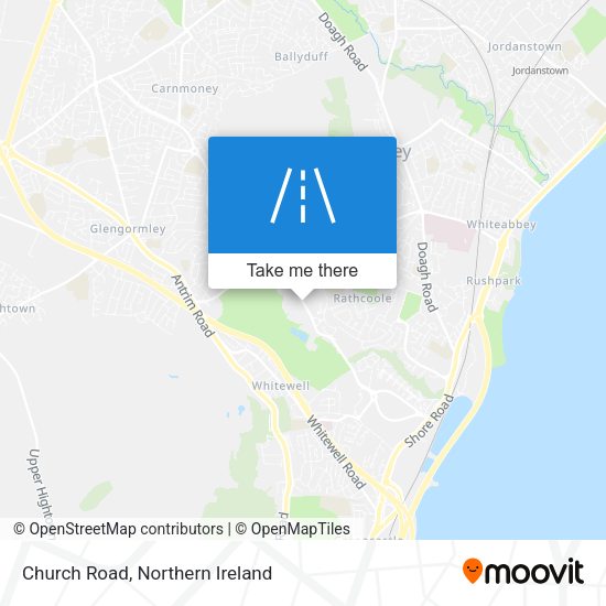 Church Road map