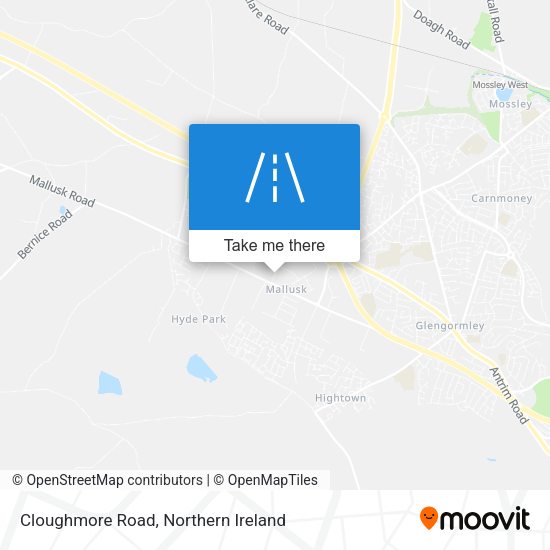 Cloughmore Road map