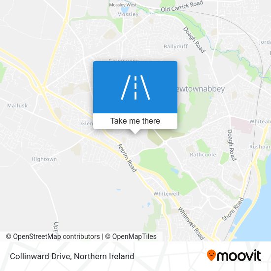 Collinward Drive map