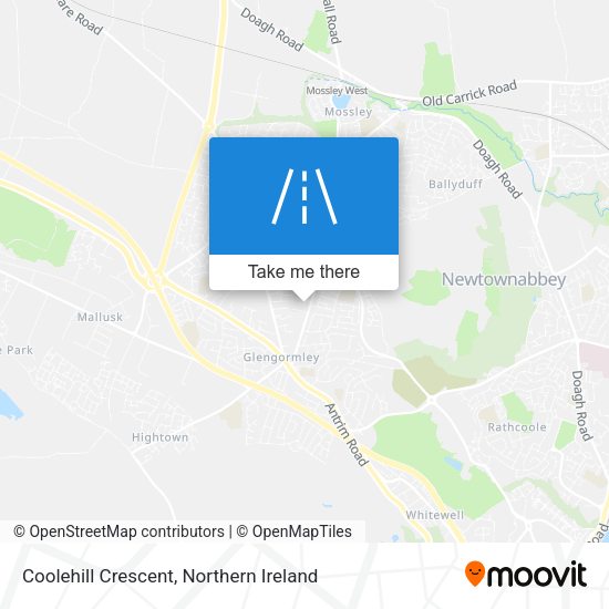 Coolehill Crescent map