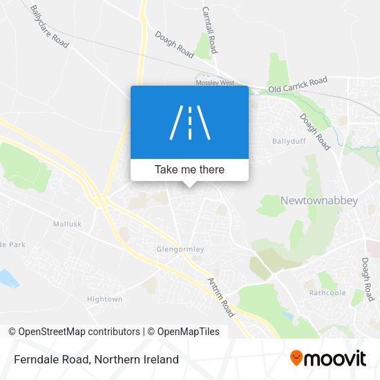 Ferndale Road map