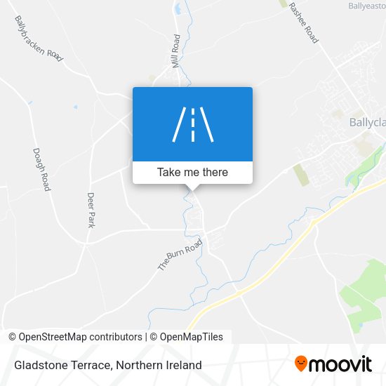 Gladstone Terrace map