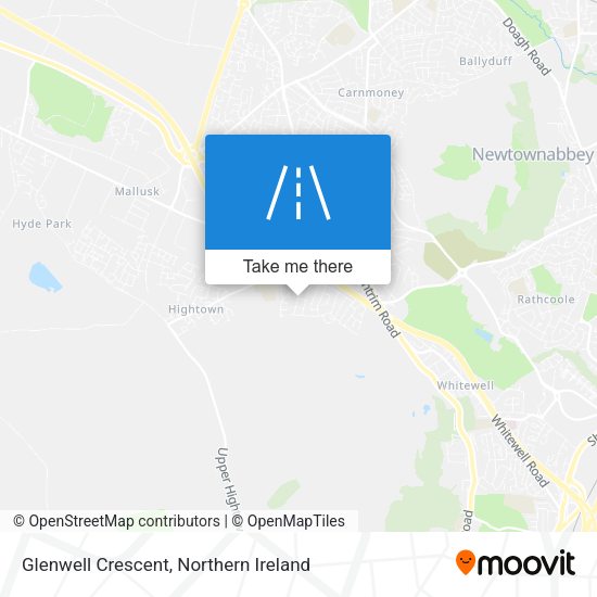 Glenwell Crescent map
