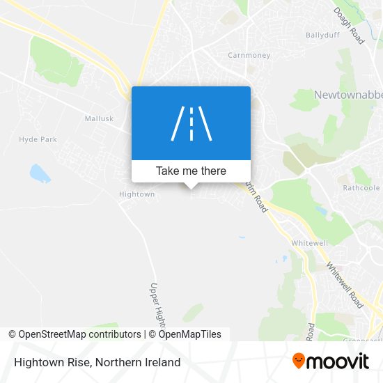 Hightown Rise map
