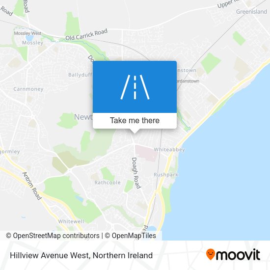 Hillview Avenue West map