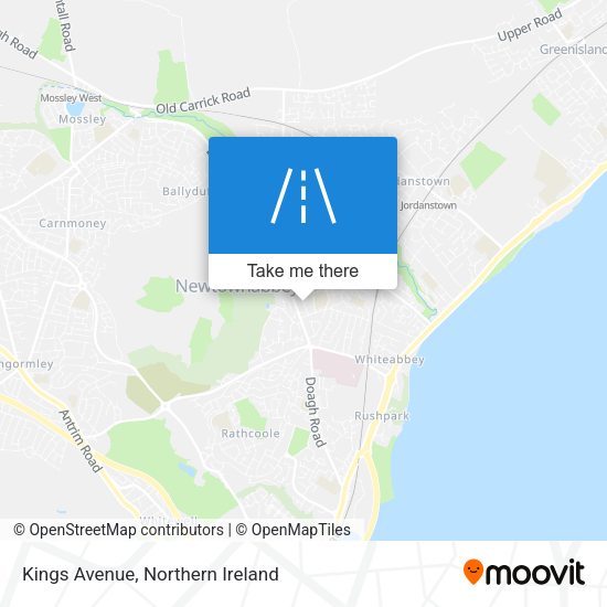 Kings Avenue map