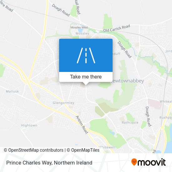 Prince Charles Way map