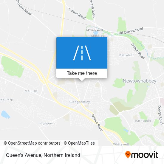 Queen's Avenue map