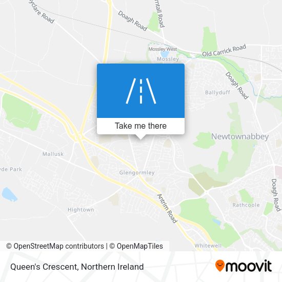 Queen's Crescent map
