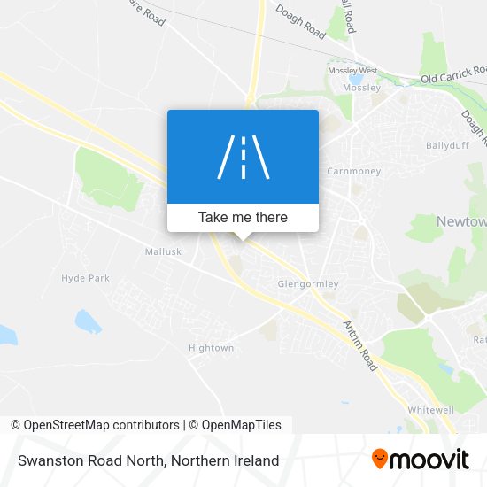 Swanston Road North map